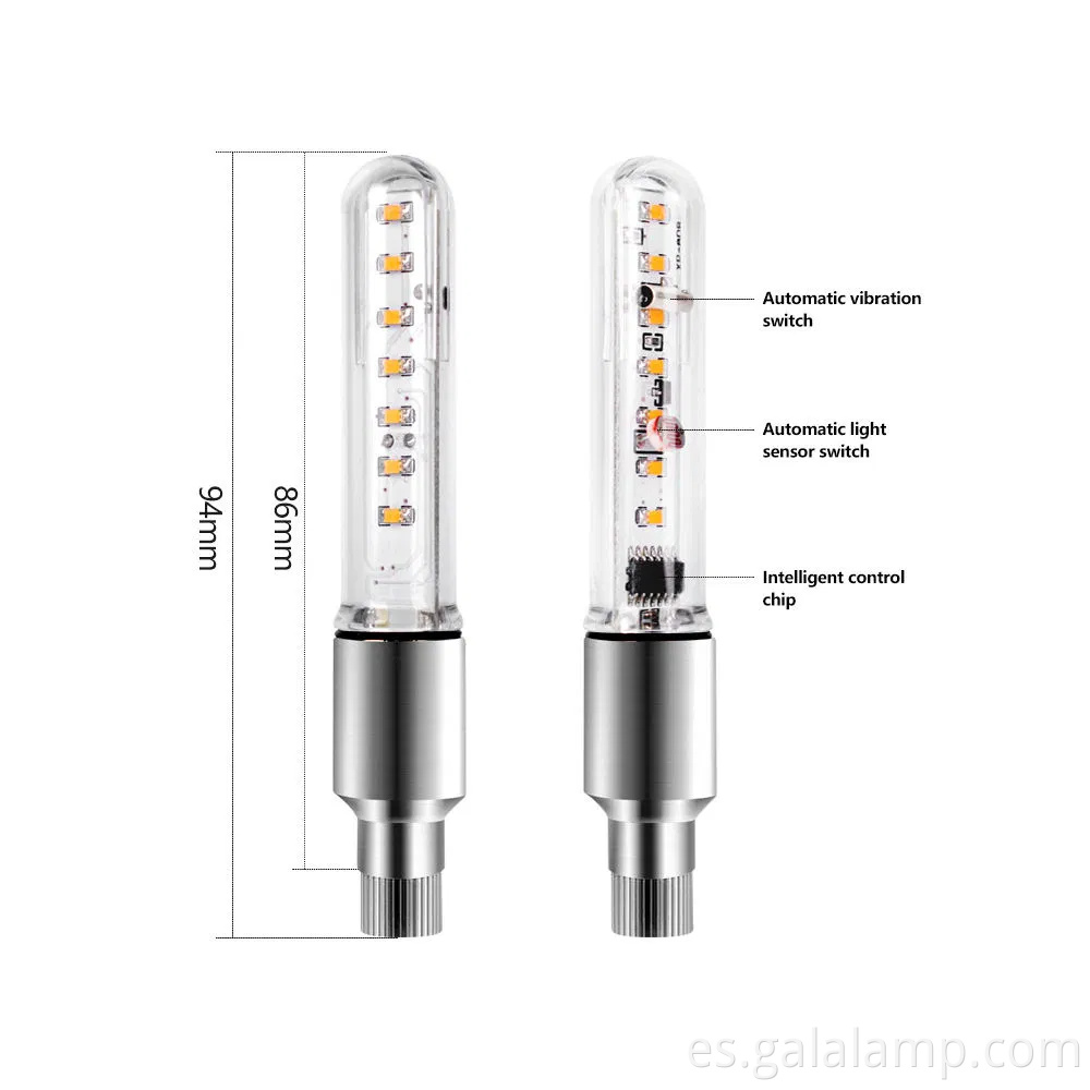 Válvula de bicicleta de montaña Core Wheel Light para advertencia de seguridad de conducción
